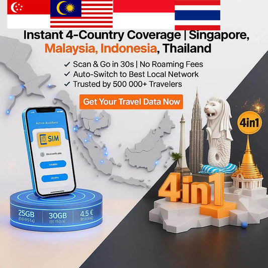 Singapore & Malaysia & Indonesia & Thailand 10GB 10Days